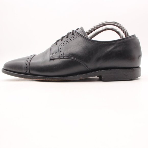 Allen Edmonds Clifton Men\'s 8.5 D Black Leather Brogue Cap Toe Derby Dress Shoe main image 7